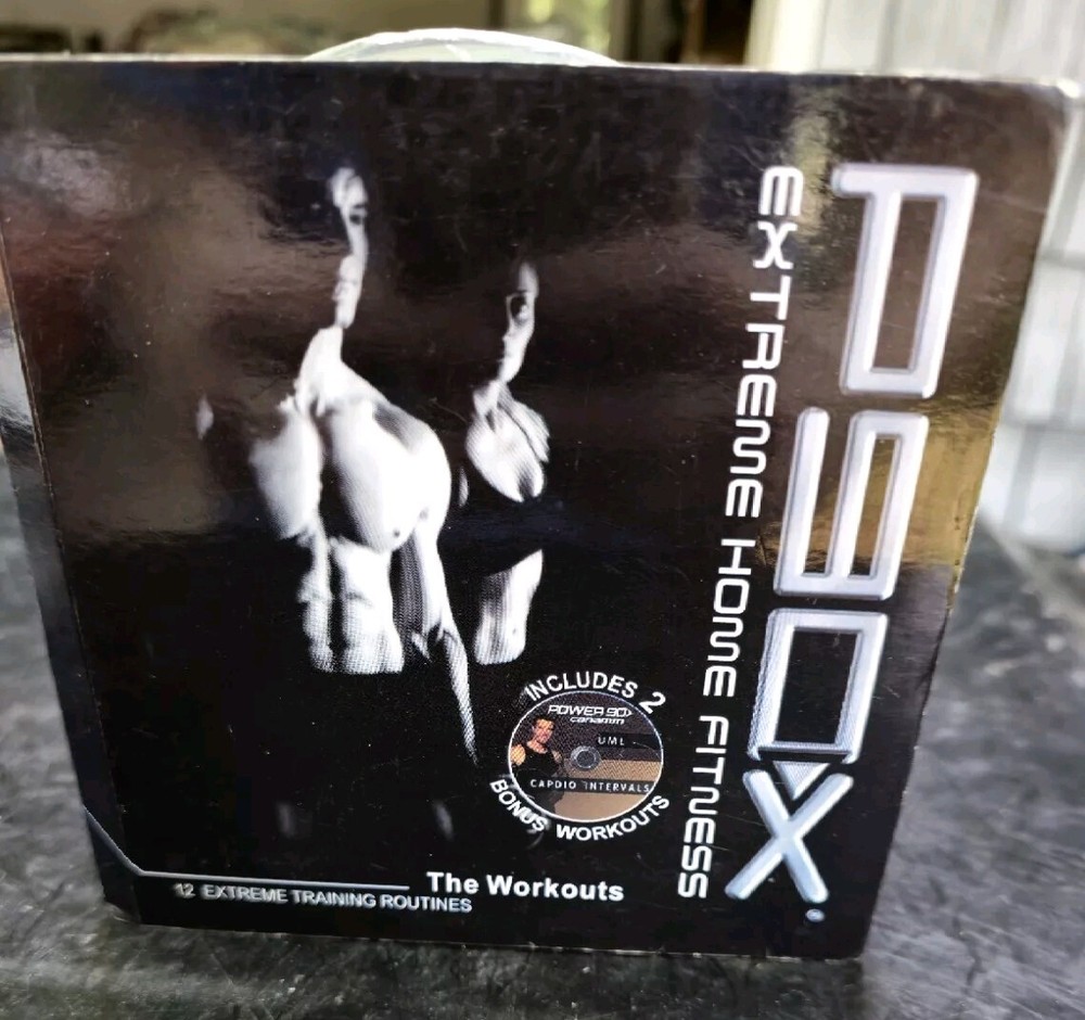 Extreme Home Fitness with Tony Horton P90X 12 DVD Set Training Routines.