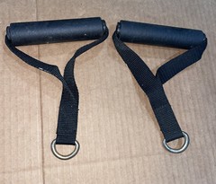 Total Gym Web Handles with No Lettering Black