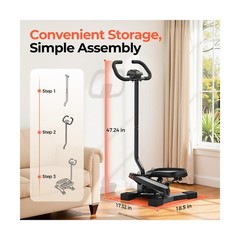 Sportsroyals Stair Stepper,Twist/Mini Stepper for Exercise at Home,Step Machi…