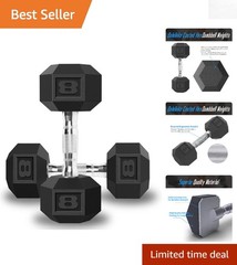 Versatile 2-Piece 8 LB Hex Dumbbells: Effective Strength Training for Everyone