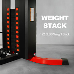 LX750 Multifunctional Full Home Gym System Workout Station with 122.5 Lbs Weight