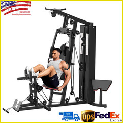 Home Gym Equipment Multifunctional Full Body Exercise Workout Station Fitness US