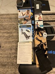 Chuck Norris Total Gym Electra With Squat Stand, Wing Bars, Toe Pilates, Dvds