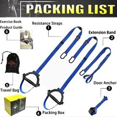 Bodyweight Resistance Training Straps, Complete Home Gym Fitness Trainer kit …