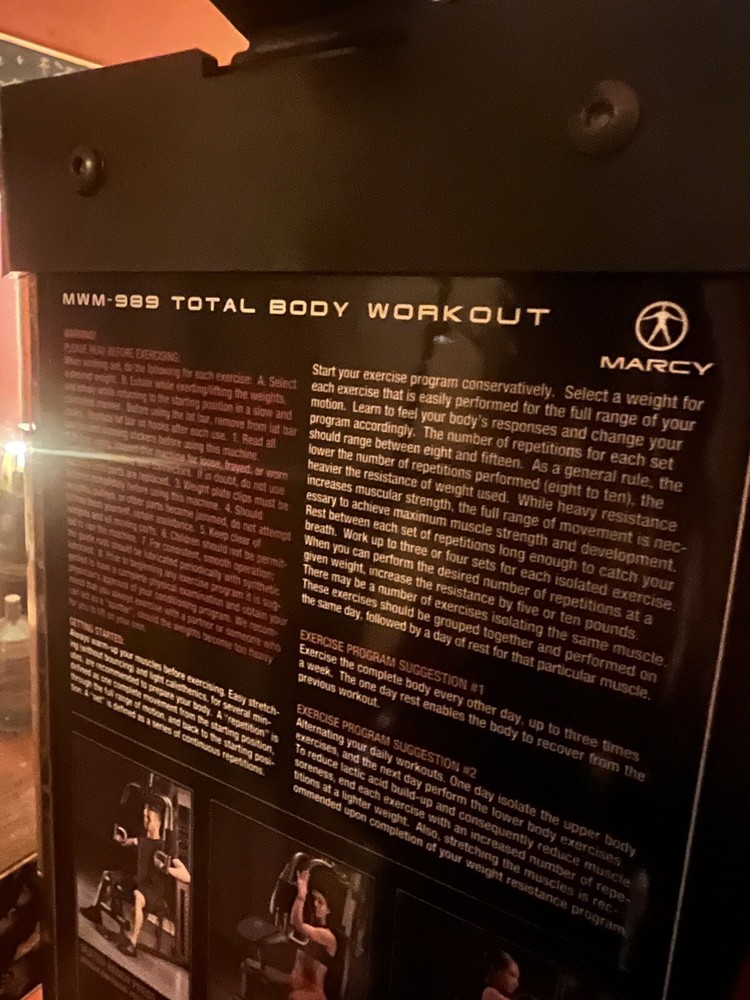 Marcy MWM-988 Home Gym System 150lb Weight Stack Machine