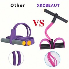 6-Tube Elastic Yoga Pedal Pull Rope Fitness Resistance Band For Full Body Wor…