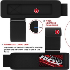 RDX Weight Lifting Hook Wrist Straps Powerlifting Support Hand Grips Gym Wraps