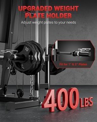 Home Gym Station with 400lb Capacity – Space-Saving Full Body Workout Machine
