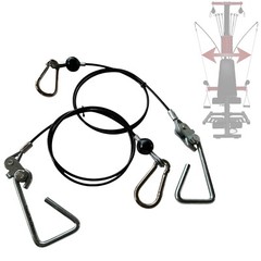 2 x 43″ Long Replacement Cables For Bowflex Xtreme, Blaze, Sport, PR1000 – PAIR