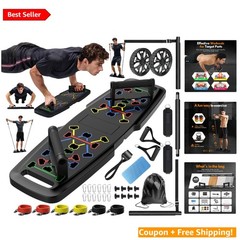 Durable Push Up Board with Maximum 600 lbs Capacity for Home Gym Excellence