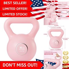 Elegant 10 lb Pink Strength Kettlebell – Perfect for Women’s Fitness Regimens