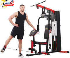 LX750 Multifunctional Full Home Gym System Workout Station with 122.5 Lbs Weight