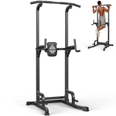 Sportsroyals Power Tower Pull Up Bar Station, 450LBS Stable Pull Up Dip Stati…