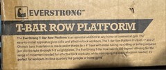 EVERSTRONG 1 inch and 2 inch – T-Bar Row Platform. Home Gym New!!