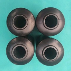 VINTAGE Soloflex Foam Rubber Roller Pads Set of 4 Black