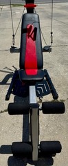 Bowflex PR1000 Home Gym with grips and cables