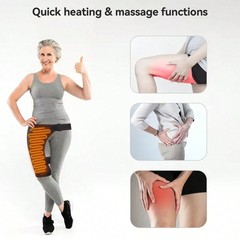Electric Heating Hip Support Brace With Massage Pad – Adjustable USB Strap
