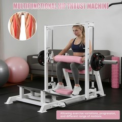 Hip Thrust Machine 770 LBS, Heavy Duty Plate Loaded Glute Bridge Machine