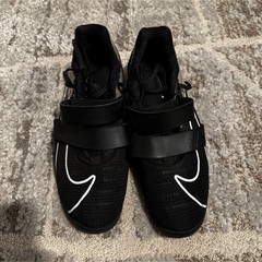 Nike Romaleos 4 Adjustable Ergonomic Weightlifting Shoes Black White Mesh