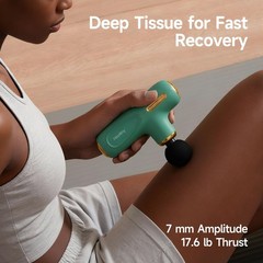 HEYCHY Super Mini Massage Gun Deep Tissue, Pocket Sized Percussion Muscle Mas…