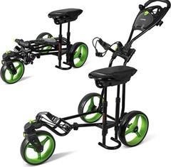 Jovial 3 Wheel Push Cart ~ NEW ~ With Side Seat ~ Model JOVGFST89