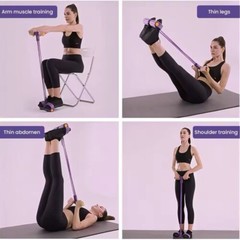 J.U Indoor Fitness Resistance Bands Exercise Equipment Elastic Sit Up Pull Rope