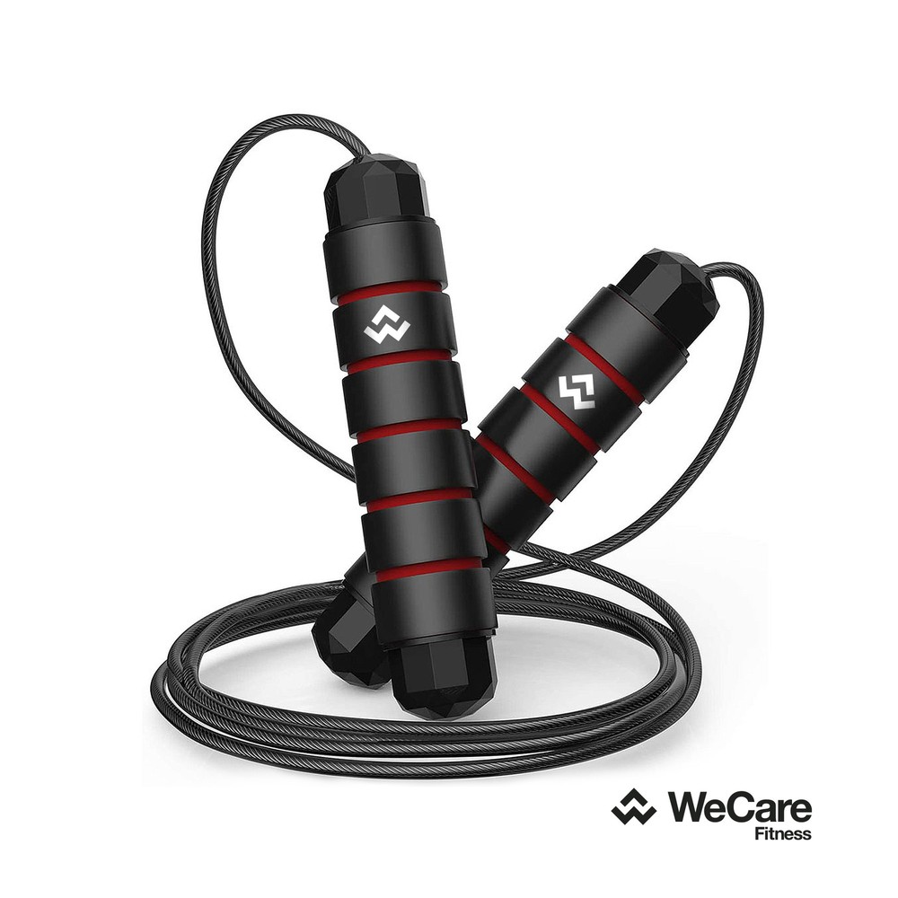 WeCare Fitness Jump Rope 420g with Ball Bearings For Workouts – Black