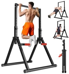 WATBKHE Power Tower Pull Up Dip Station Foldable, Pull Up Bar Stati… Fast Ship