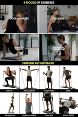 EVO Gym – Portable Home Gym Strength Training Equipment, at Home Gym | All in On