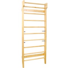 Gymnastics Wood Stall Bar & Ladder, Wall Mounted Pull Up Bar, Physical Therapy