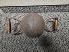 RARE PROF SCHMIDT’S MONARCH SYSTEM IRON BALL EXERCISE GYM ANTIQUE STRONGMAN