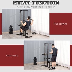 Lat Pull Down Machine Multifunction Low Row Bar Cable Fitness Body Workout