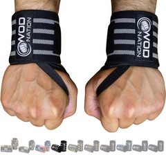 WOD Nation Wrist Wraps for Weightlifting & Strength Training – Professiona