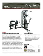 Body-Solid G10B Bi-Angular Multi-Station Gym