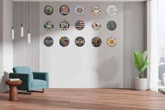 Stay Weird Funny Retro Wall Metal Tin Signs Decor 8X8 In
