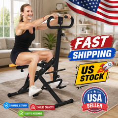 Squat Machine 12 Adjustable Resistance Levels, Foldable Squat Assist Traine wit