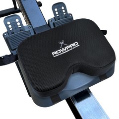 ROWPRO Memory Foam Rowing Machine Seat Cushion – Comfortable Pad Black