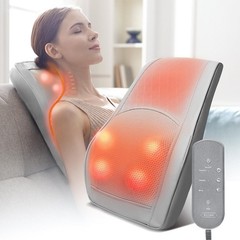 Boriwat Neck & Shoulder Massager with Heat, Shiatsu Deep Tissue Pillow