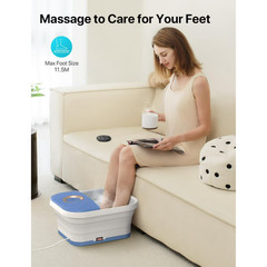 ALLJOY Collapsible Foot Spa Bath Massager with Heat, Remote Control, Temperature