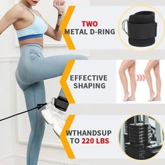 Ankle Straps Ankle Resistance Bands Wrist Cuffs Padded Straps Adjustable Fitness