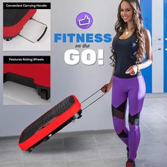 Standing Vibration Fitness Red Strength Training Station with Adjustable Speed