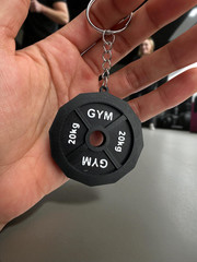 Dumbbell, Kettlebell & Gym Plate Keychains – Gift for Gym Lovers, Workout