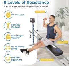 Total Gym APEX G3 Home Fitness Incline Weight Trainer with 8 Resistance Levels