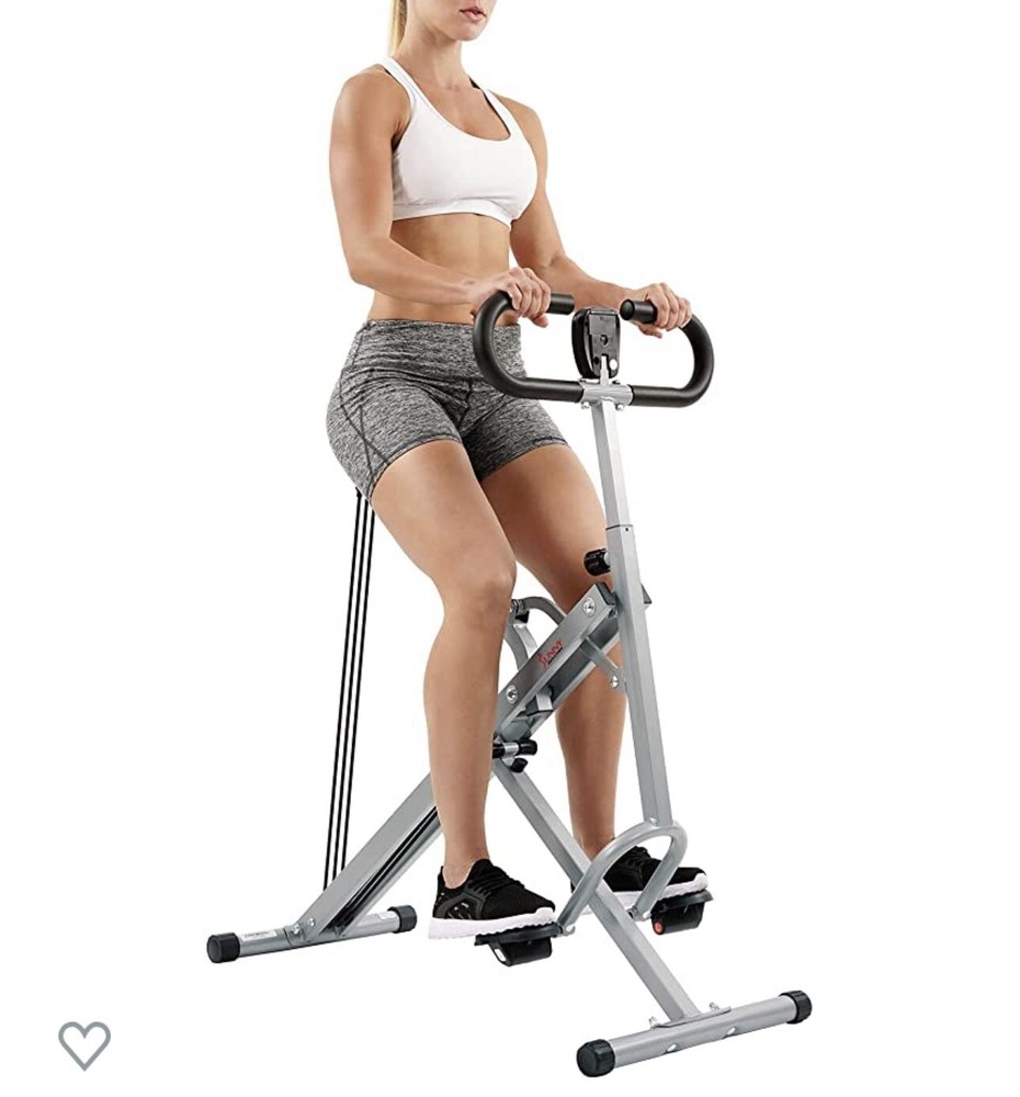 Sunny Health & Fitness Row-N-Ride PRO™ Squat Assist Trainer, 300 LB. Capacity –