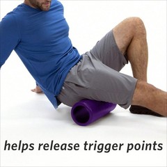 13″ Firm Fitness Foam Roller – Deep Tissue Muscle Relief, Purple