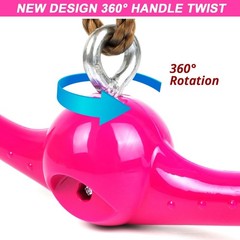 Ninja-Twister Swing Spins Set: Slackline Attachments – 360° Handle Twist-Sp
