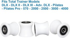 Total Trainer Rollers/Wheels of 4 for Models DLX, DLX II, DLX III, Adv DLX, Pila