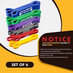 Draper’s Strength Heavy Duty Resistance Stretch Loop Bands for Powerlifting W…