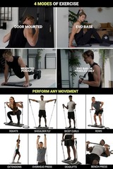 EVO Gym: Ultimate Portable Strength Training System – 270+ Exercises Included