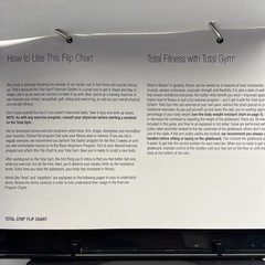TOTAL GYM FLIP CHART & HOLDER FOR APEX G3 HOME GYM ACCESSORIES PARTS